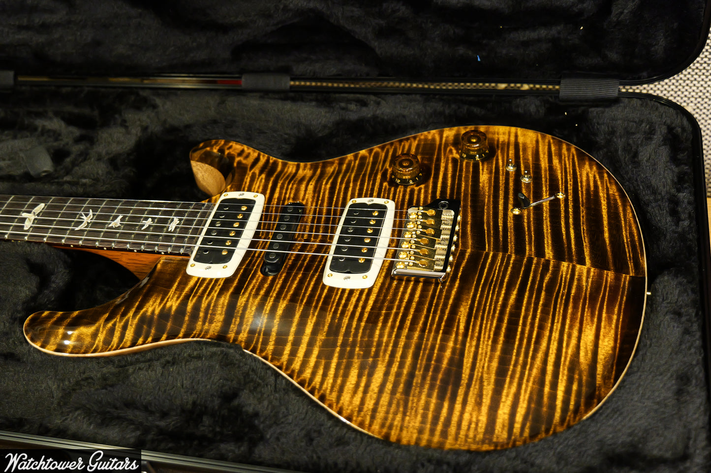 Paul Reed Smith PRS Modern Eagle V 10 Top Yellow Tiger