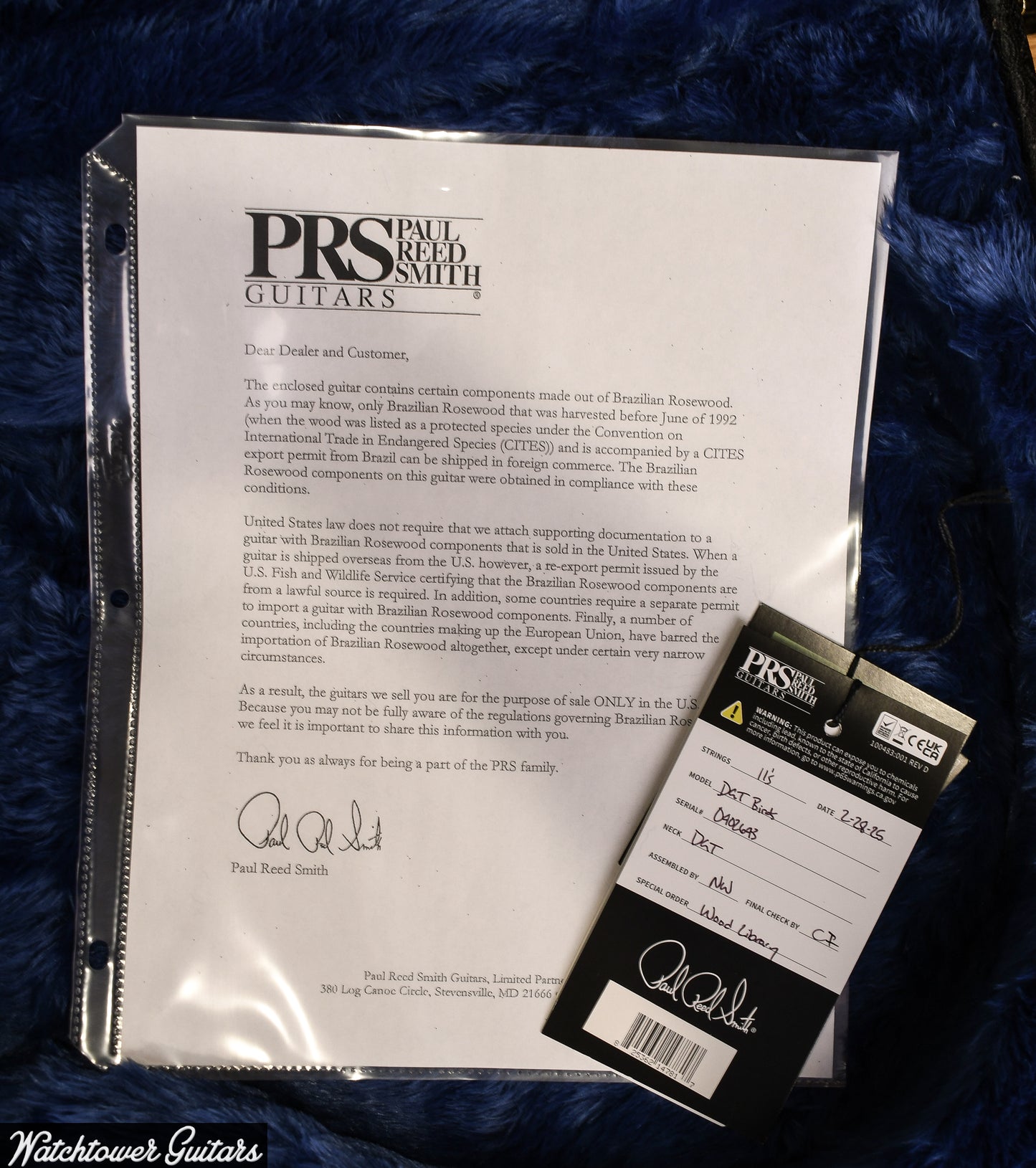 Paul Reed Smith PRS DGT Signature 10 Top Quilt Brazilian Board/Maple Neck Wood Library Purple Mist
