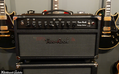 Two Rock Vintage Deluxe 40 Watt Head 6V6 Black Bronco/Modern Silver Grill (SN369)