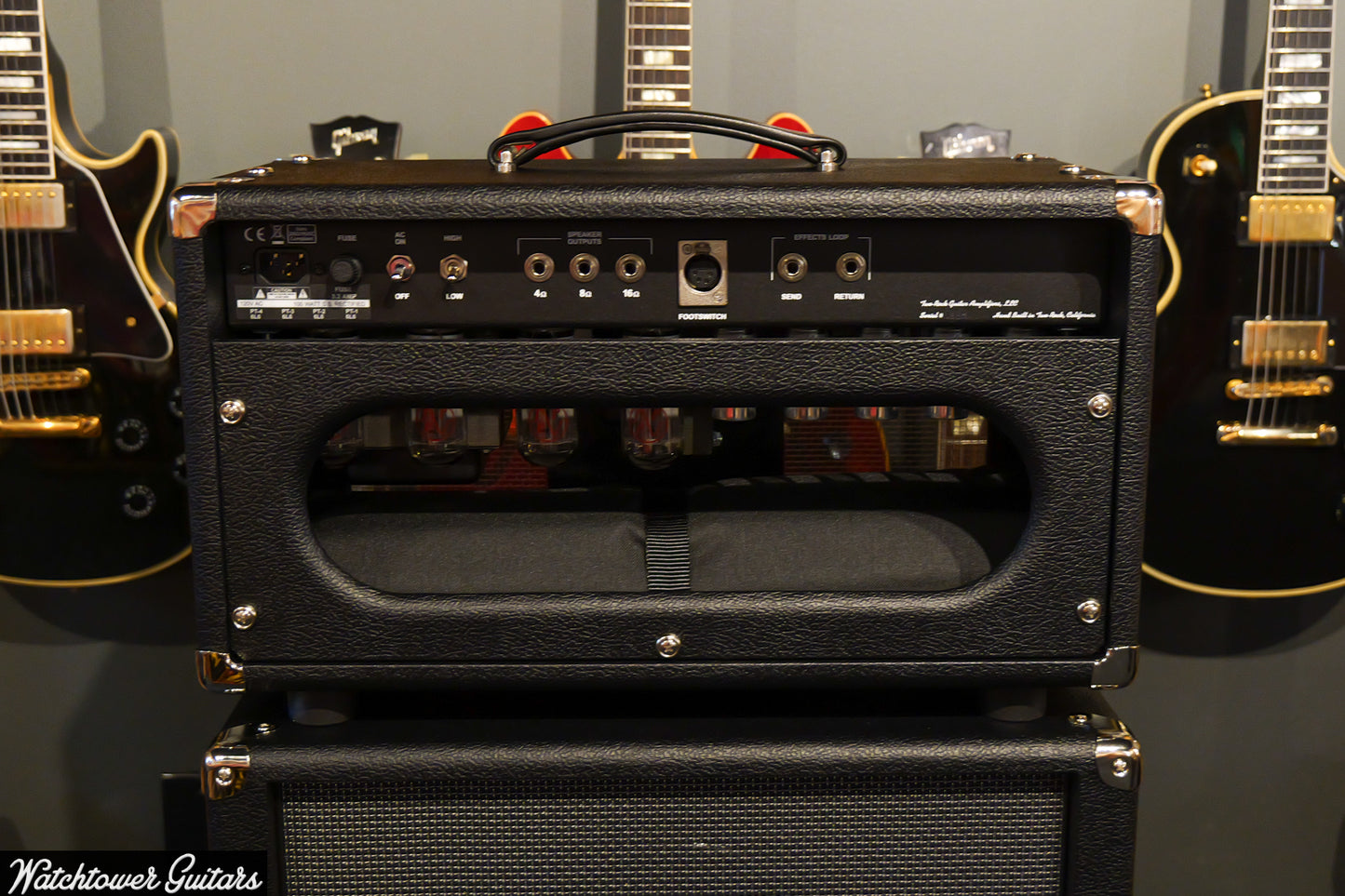 Two Rock Classic Reverb Signature 100/50 Watt Head Black Bronco/Modern Silver Grill (SN 1330 or 1331)