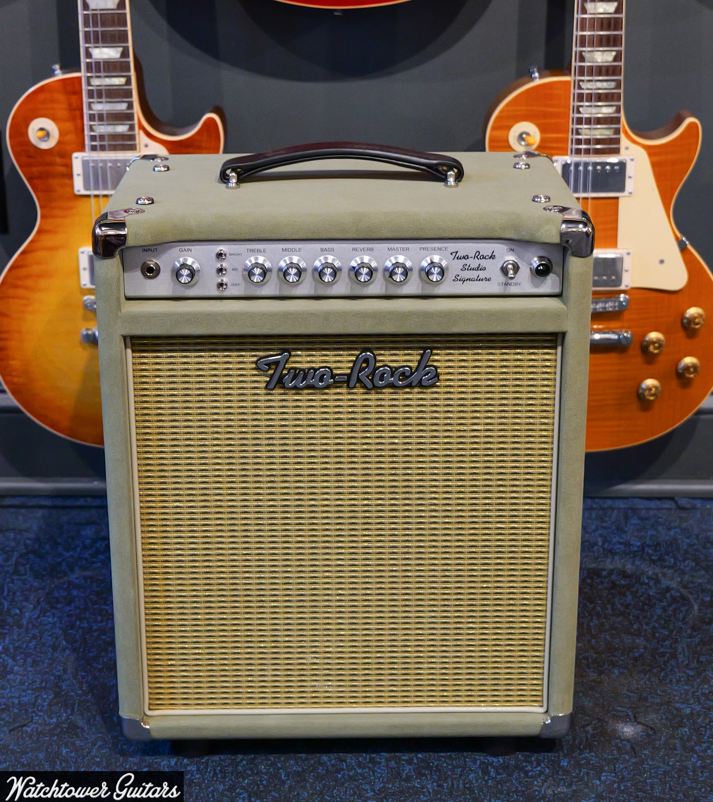 Two Rock Studio Signature Combo - Moss Green Suede (SN 1532)