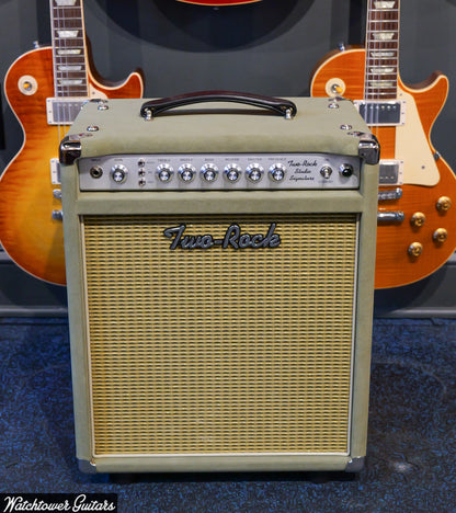 Two Rock Studio Signature Combo - Moss Green Suede (SN 1532)