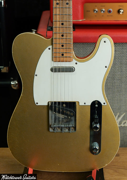 2025 Danocaster Single Cut Double Bound Firemist Gold