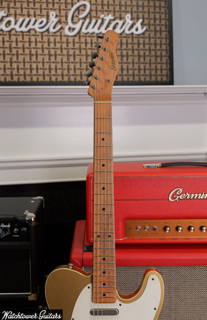 2025 Danocaster Single Cut Double Bound Firemist Gold