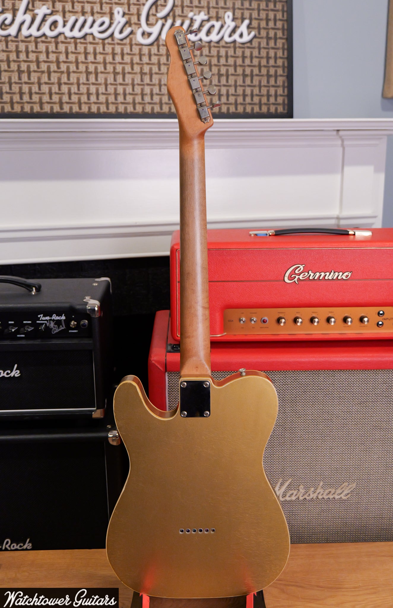 2025 Danocaster Single Cut Double Bound Firemist Gold