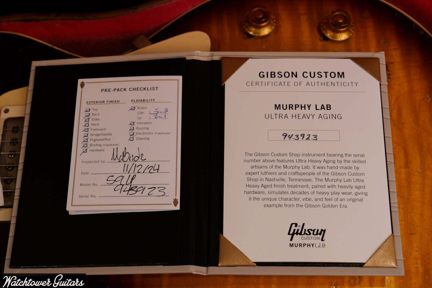2024 Gibson 1959 Les Paul Standard R9 Murphy Lab Ultra Heavy Aged Kindred Burst