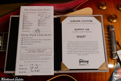 2021 Gibson 1959 Standard Murphy Lab Ultra Light Aged Factory Burst  - 8lbs 1oz!!!