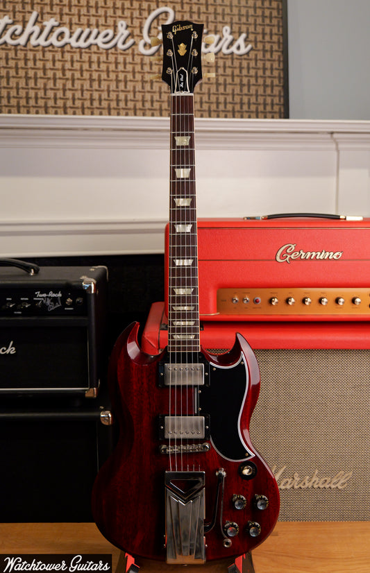 2021 Gibson 60th Anniversary 1961 SG Standard Sideways Vibrola Cherry