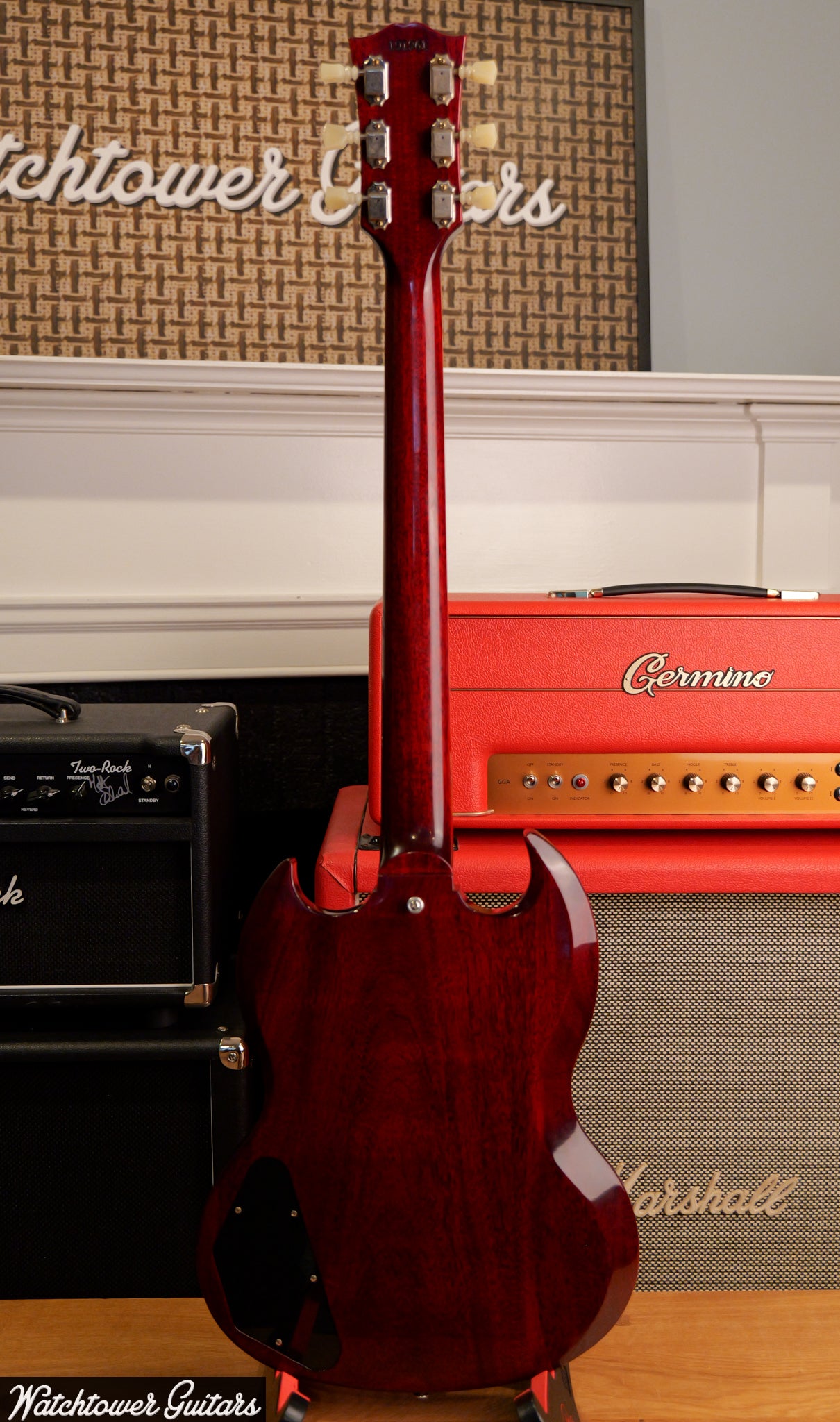 2021 Gibson 60th Anniversary 1961 SG Standard Sideways Vibrola Cherry