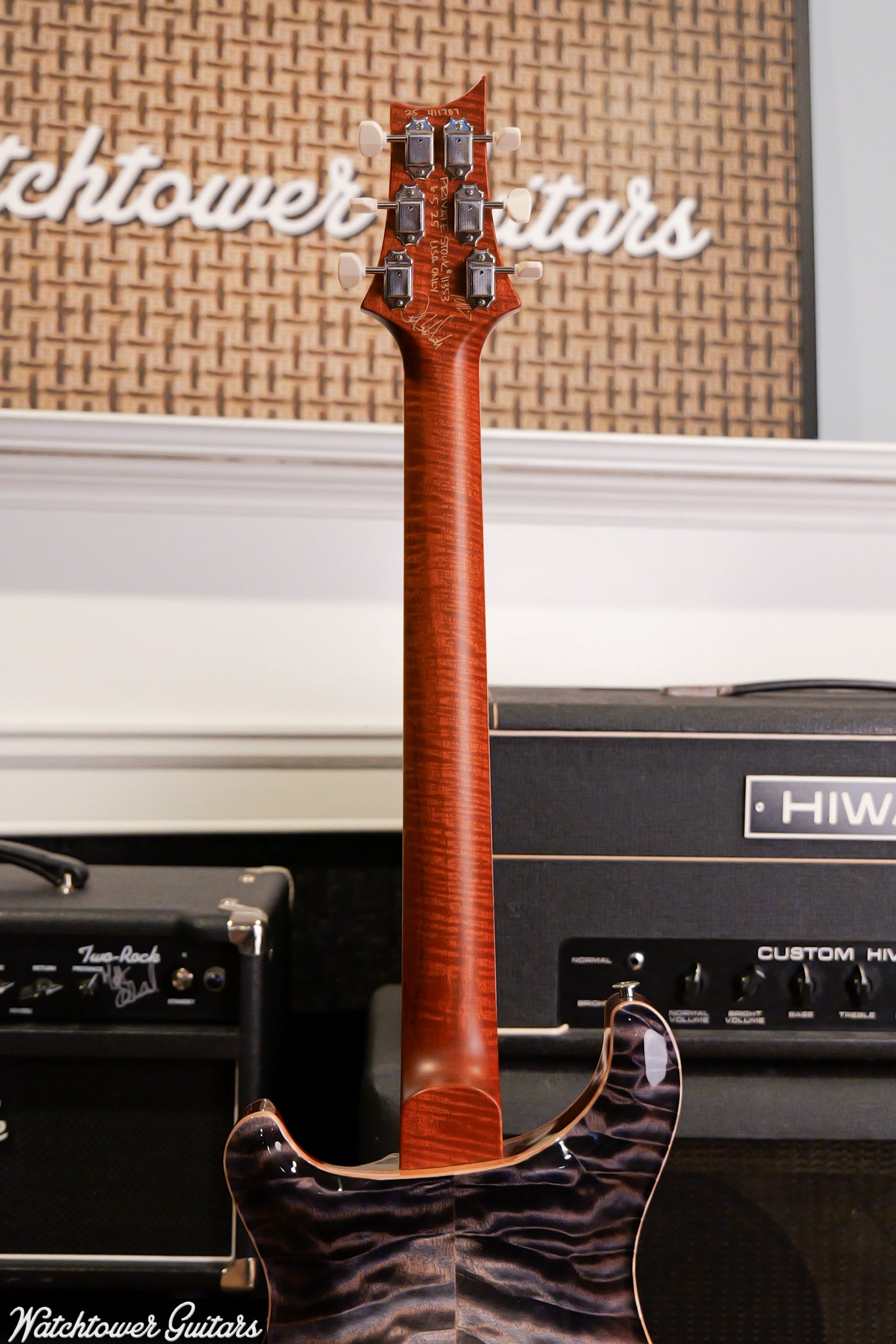 Paul Reed Smith PRS Private Stock Watchtower Run 594 Hollowbody II Quilt Frostbite Glow