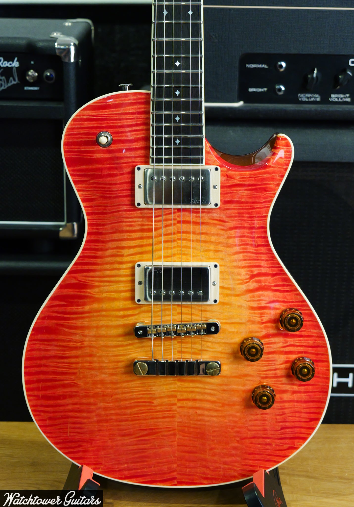 Paul Reed Smith PRS Private Stock Watchtower Run 594 Singlecut Blood Orange Glow