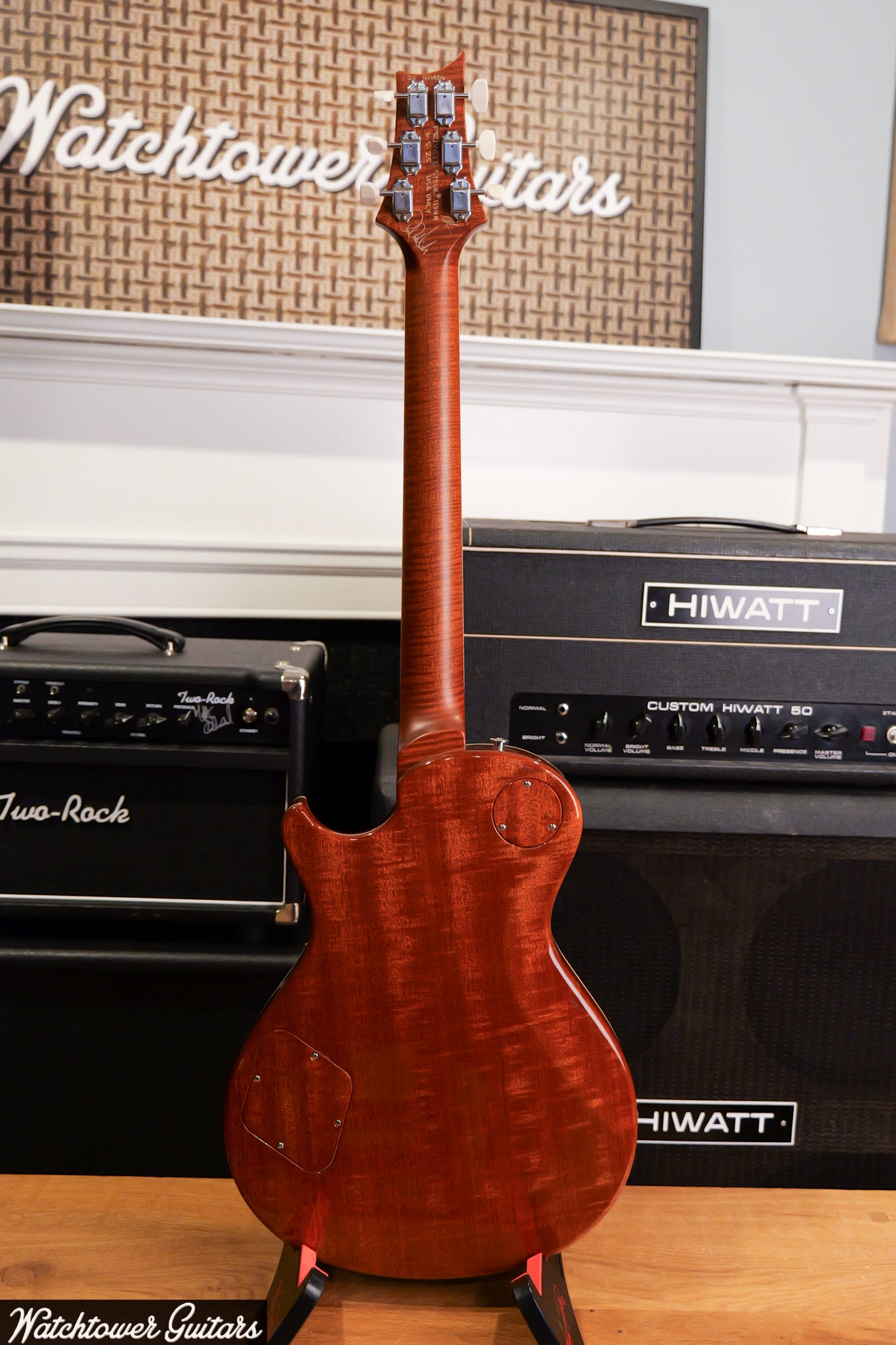 Paul Reed Smith PRS Private Stock Watchtower Run 594 Singlecut Blood Orange Glow