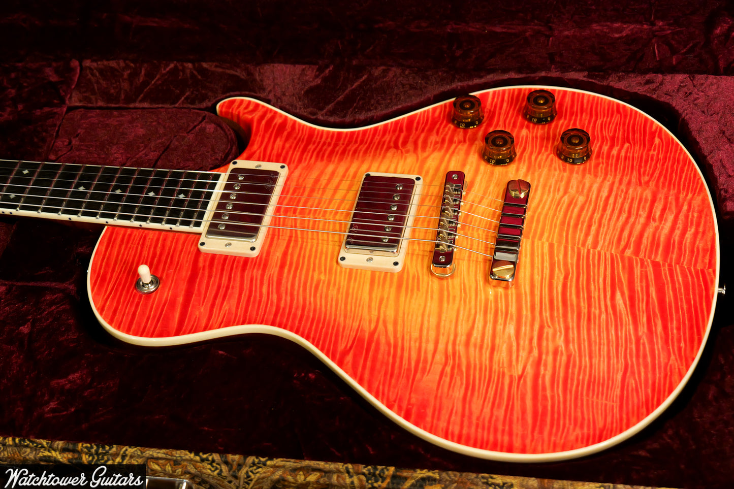 Paul Reed Smith PRS Private Stock Watchtower Run 594 Singlecut Blood Orange Glow