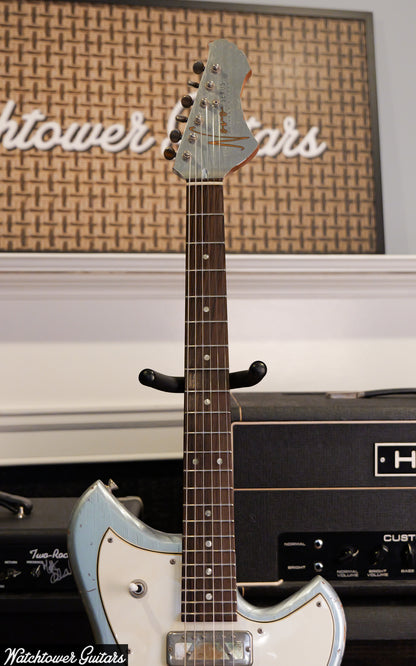 2024 Novo Guitars Serus P2 Gold Foil Pickups Ice Blue Metallic