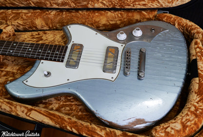 2024 Novo Guitars Serus P2 Gold Foil Pickups Ice Blue Metallic