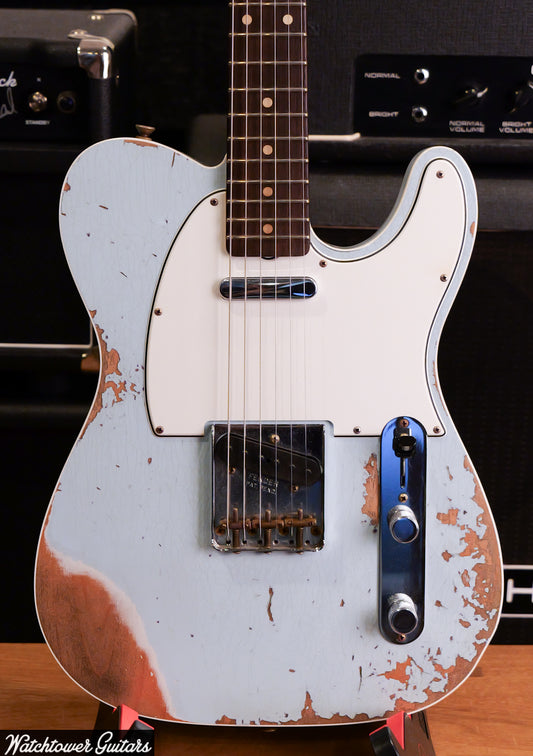 2022 Fender Custom Shop 1960 Telecaster Custom Heavy Relic Sonic Blue