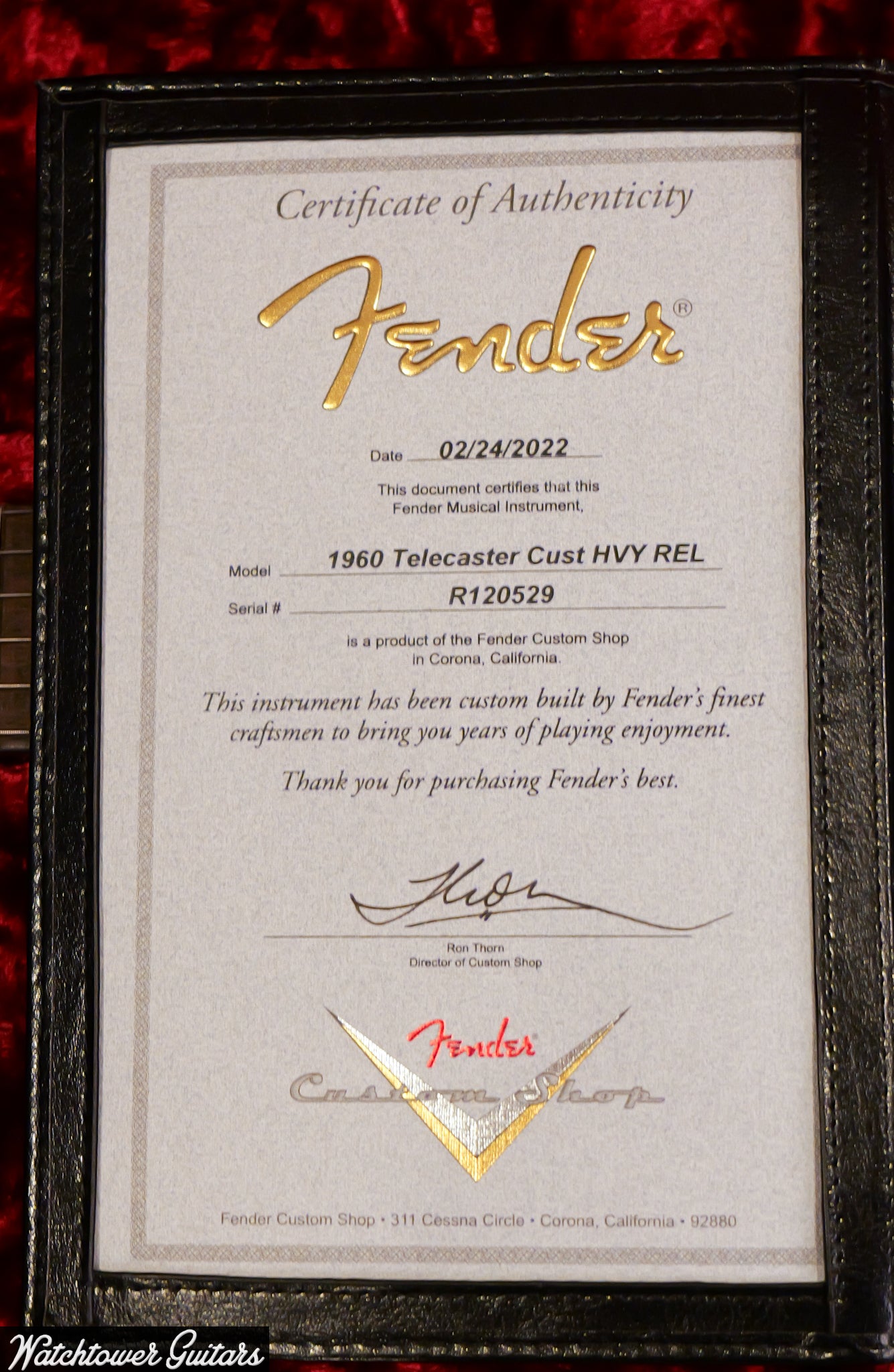 2022 Fender Custom Shop 1960 Telecaster Custom Heavy Relic Sonic Blue