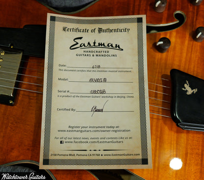 2018 Eastman AR380CE-HB John Pisano Signature Archtop