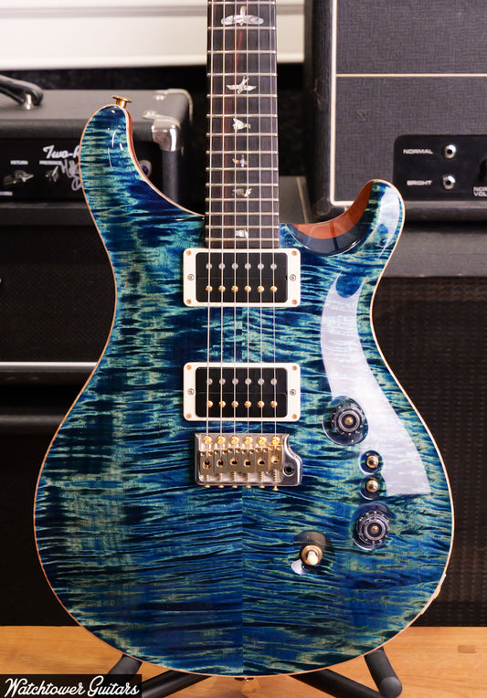 2021 Paul Reed Smith PRS Custom 24 35th Anniversary River Blue 10 Top