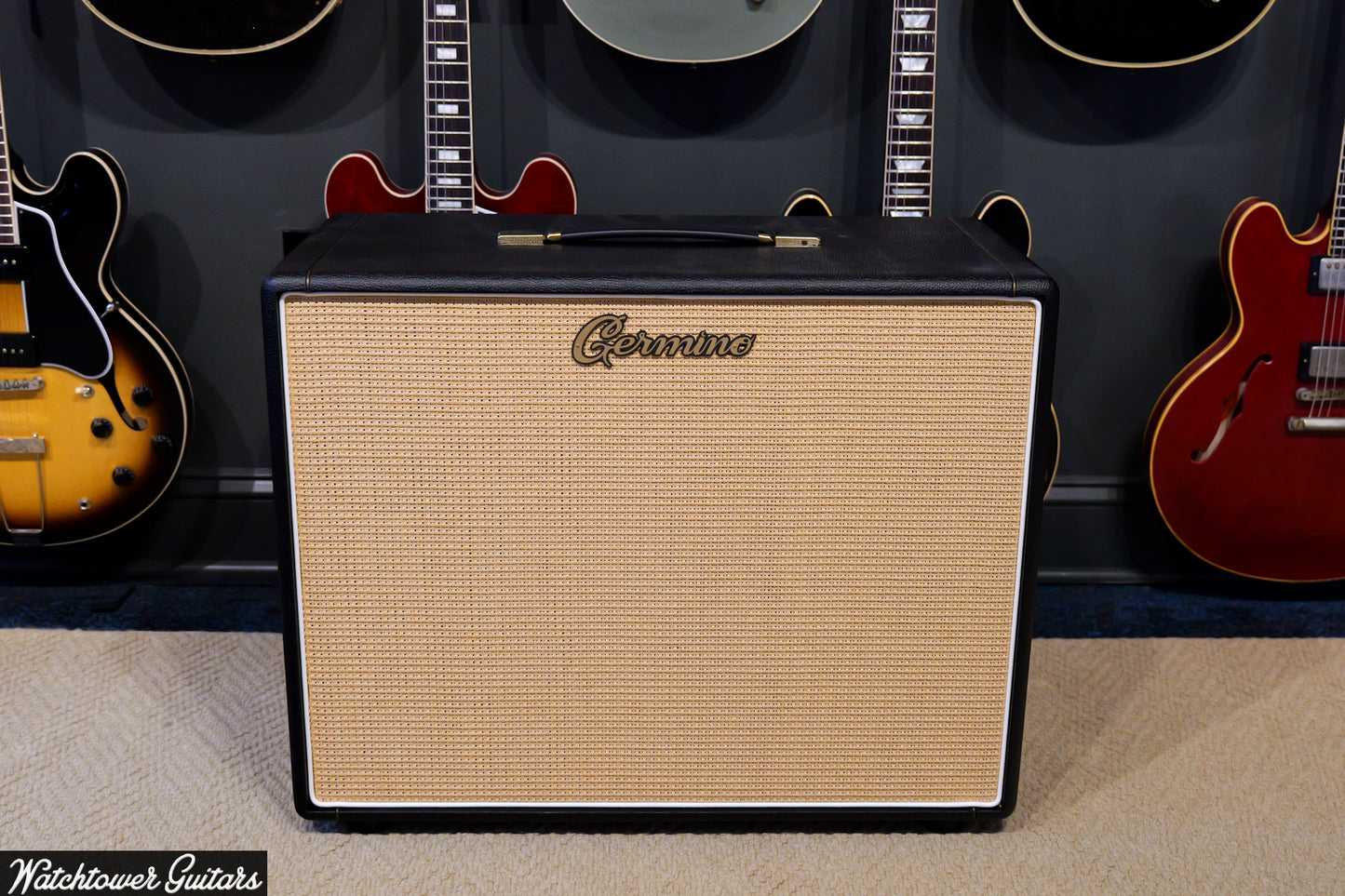 Germino Lead 55 LV Master Volume & Style II 2x12 Cabinet Black Tolex