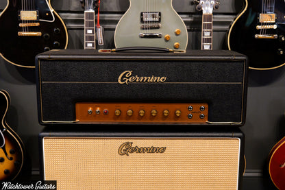 Germino Lead 55 LV Master Volume & Style II 2x12 Cabinet Black Tolex