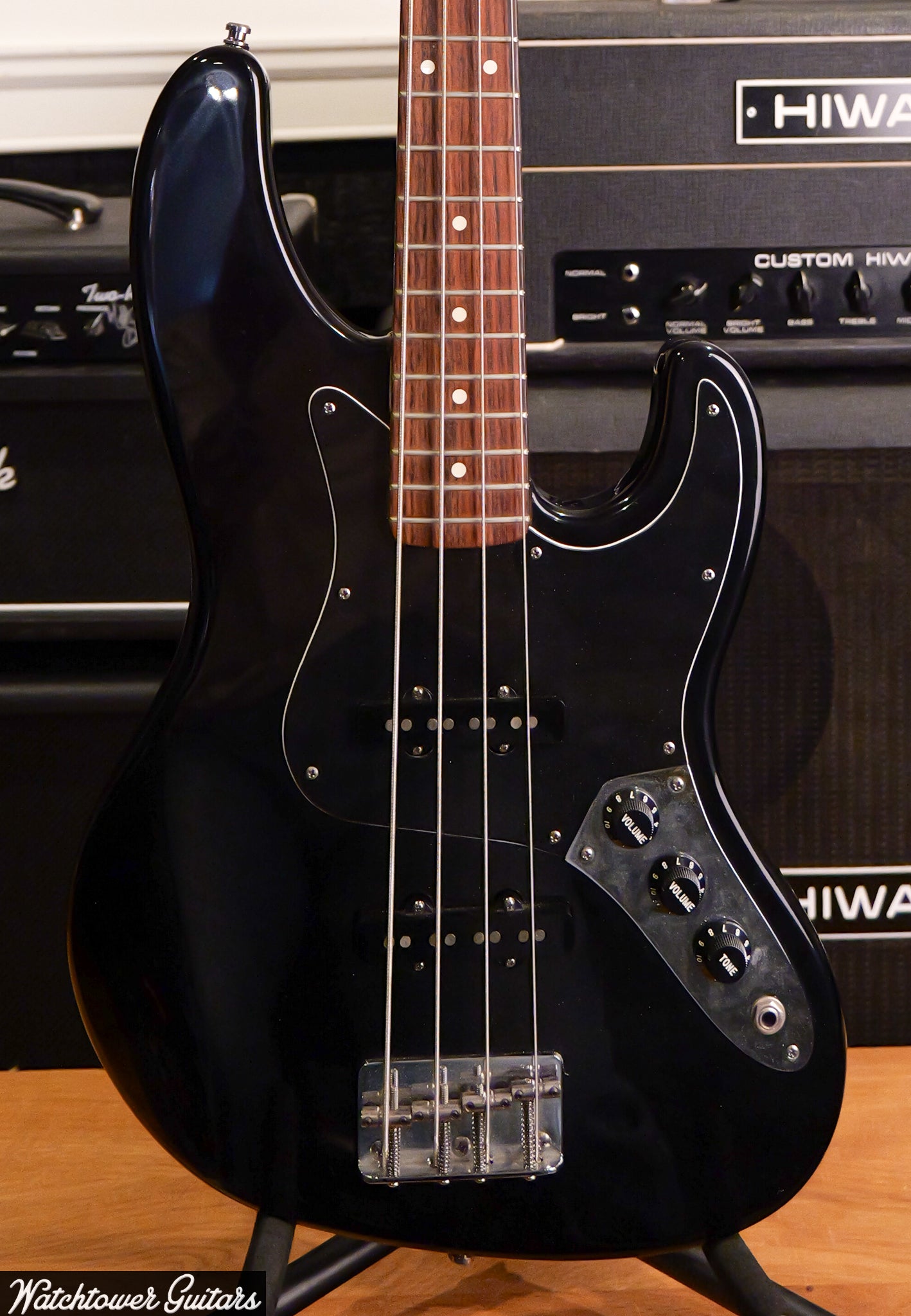 1993 Fender Jazz Bass Long Horn Black