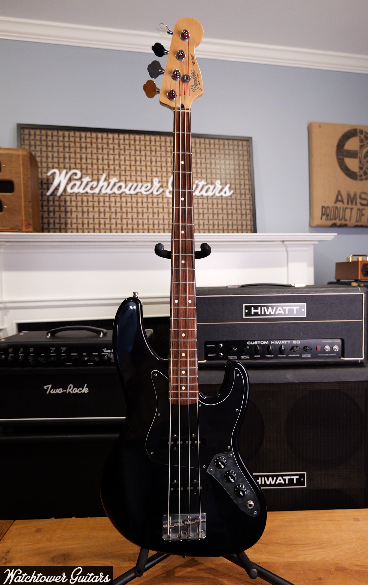 1993 Fender Jazz Bass Long Horn Black