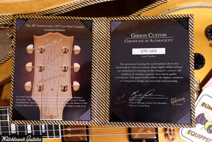 2007 Gibson Les Paul Custom 1957 50th Anniversary #102 Gold