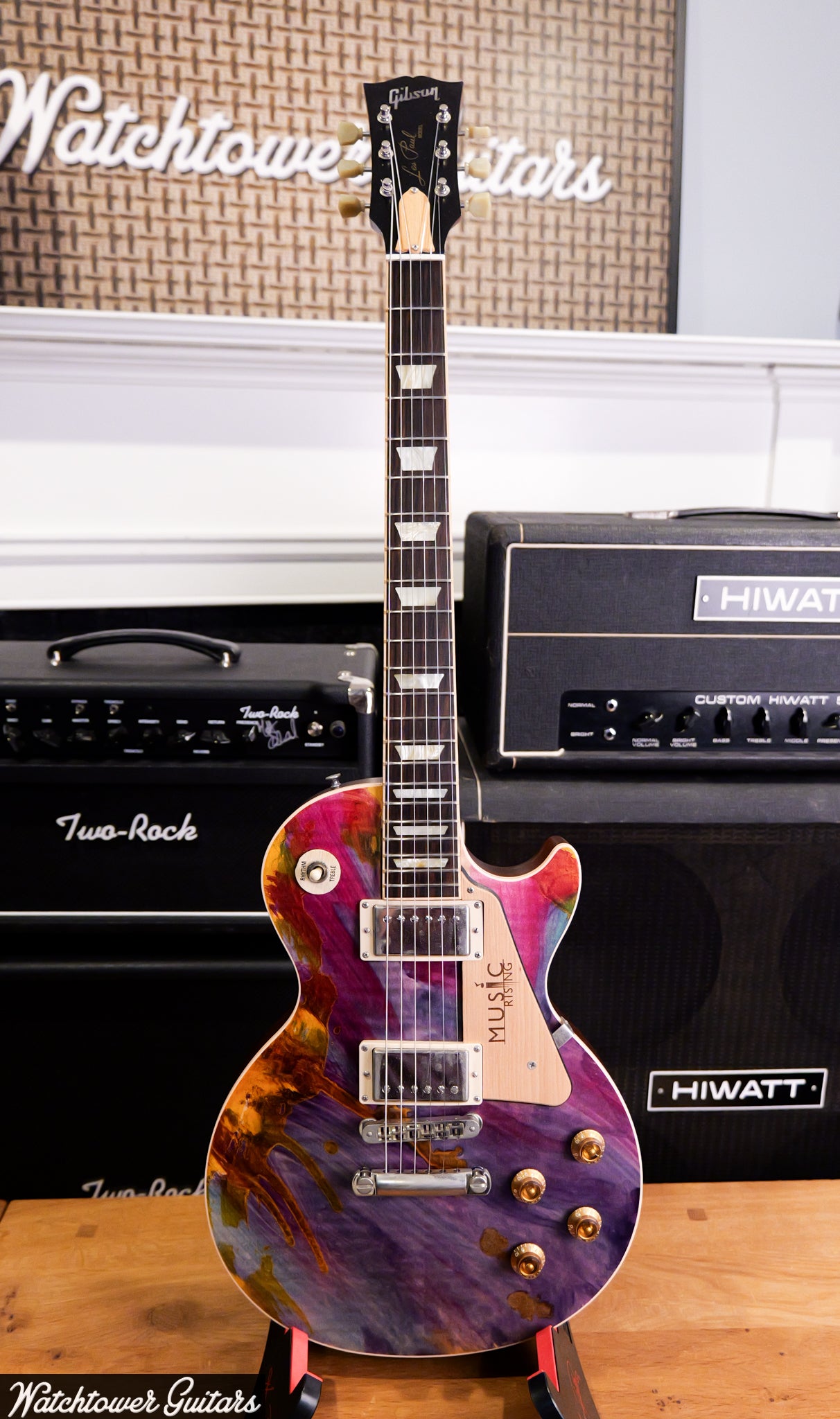 2005 Gibson "Music Rising" Hurricane Katrina Benefit Les Paul Mardi Gras Tie Dye #300/300!!!