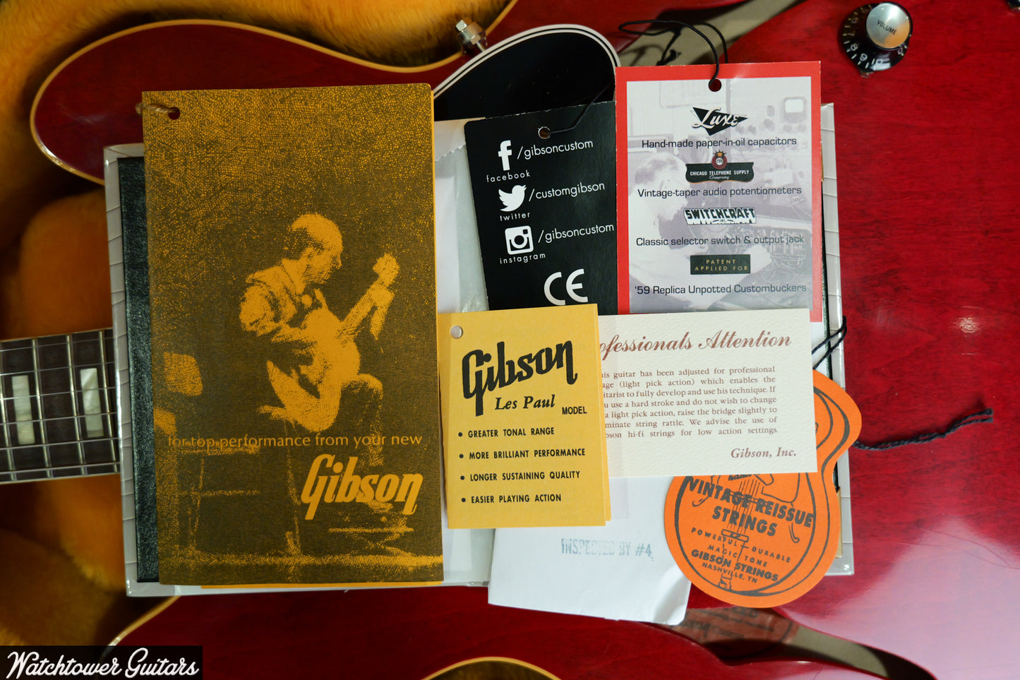 2024 Gibson 1964 ES-335 Sixties Cherry Ultra Light Aged Murphy Lab