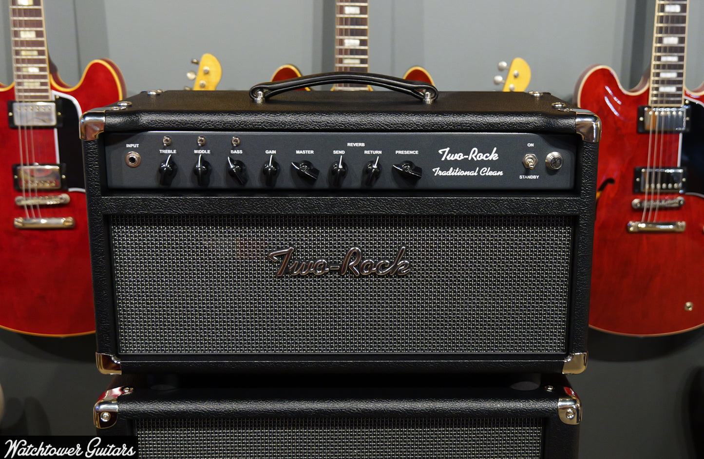 Two Rock Traditional Clean 100/50 Head Black Bronco with Modern Silver Grill (SN 627)