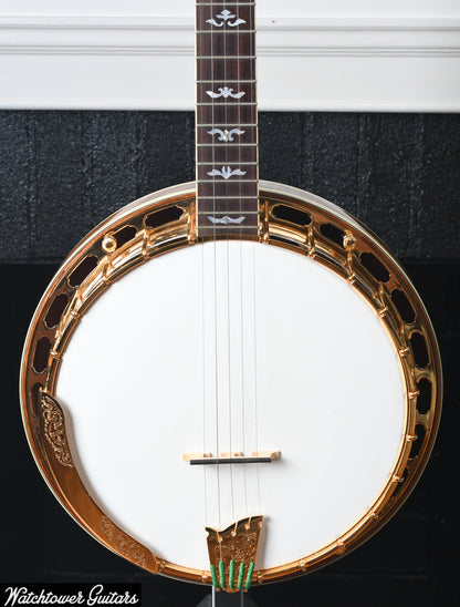 2000 OME Gold Monarch Bluegrass Model 5 String Banjo