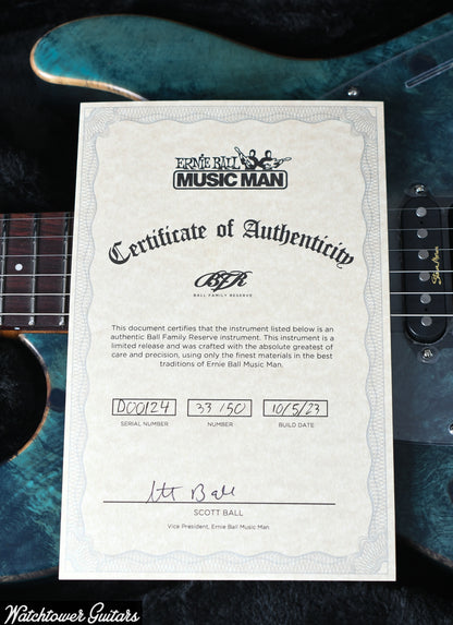 Ernie Ball Music Man BFR SM-Y2D Steve Morse #33/50 Jade Burl