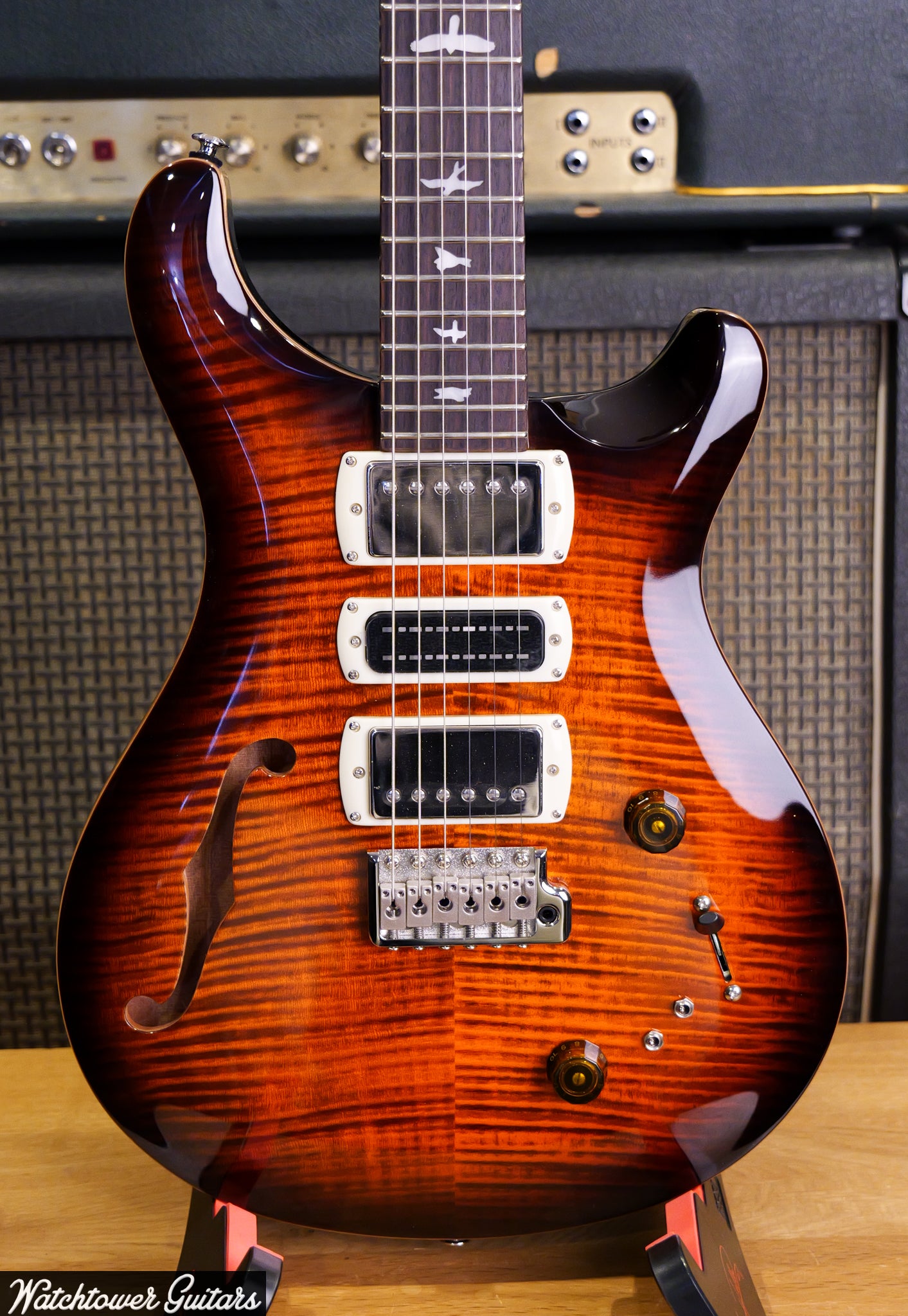 Paul Reed Smith PRS SE Special Semi Hollow Orange Tiger Smokeburst