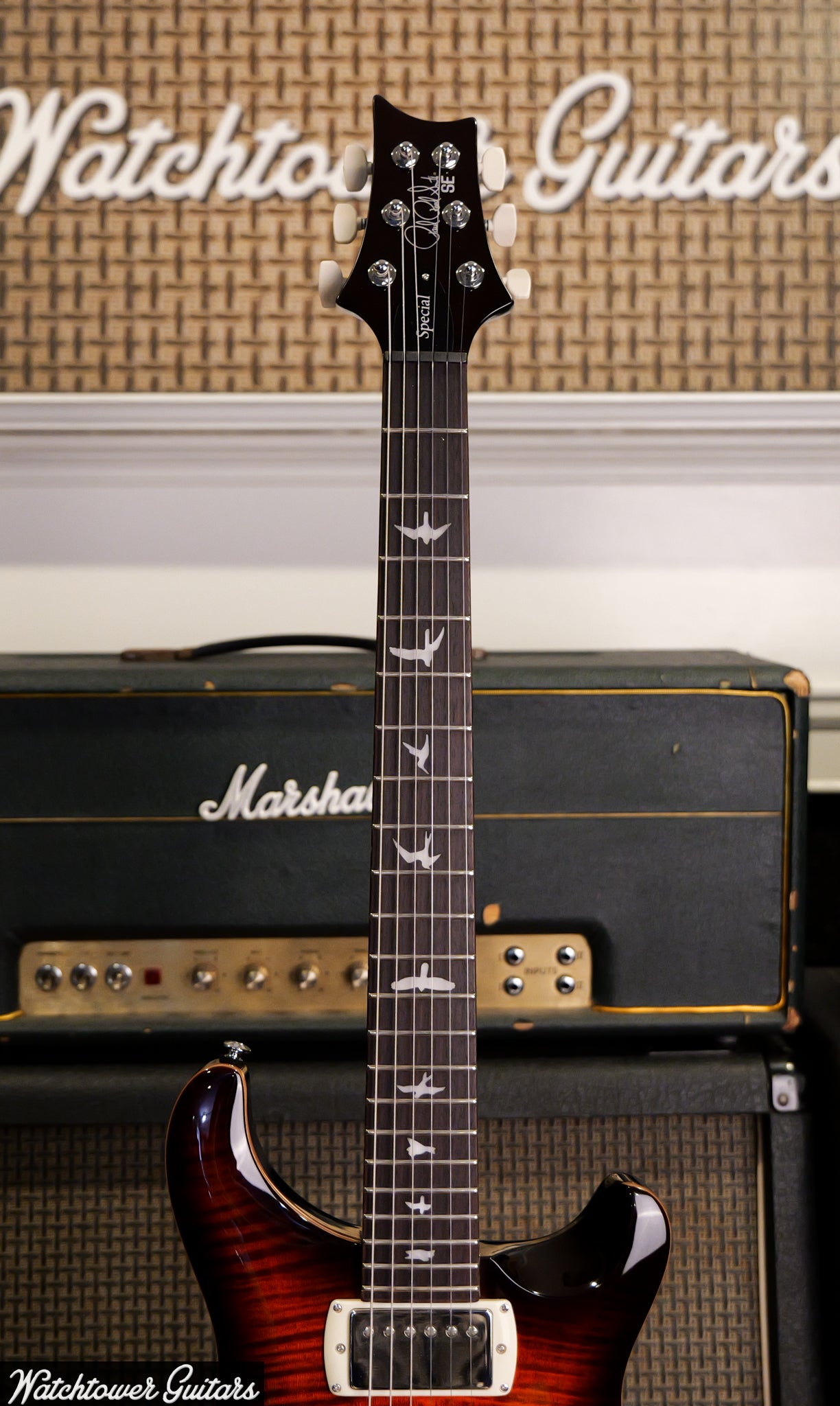 Paul Reed Smith PRS SE Special Semi Hollow Orange Tiger Smokeburst