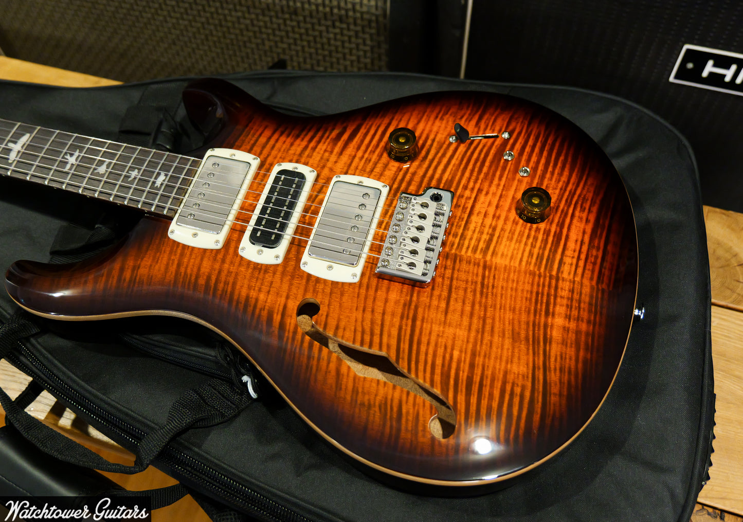 Paul Reed Smith PRS SE Special Semi Hollow Orange Tiger Smokeburst