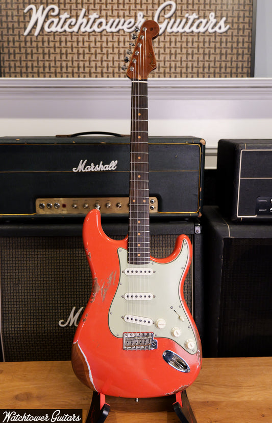 2025 Fender Custom Shop '60 Stratocaster GT11 Heavy Relic Aged Tahitian Coral Brazilian Board