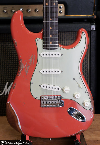 2025 Fender Custom Shop '60 Stratocaster GT11 Heavy Relic Aged Tahitian Coral Brazilian Board