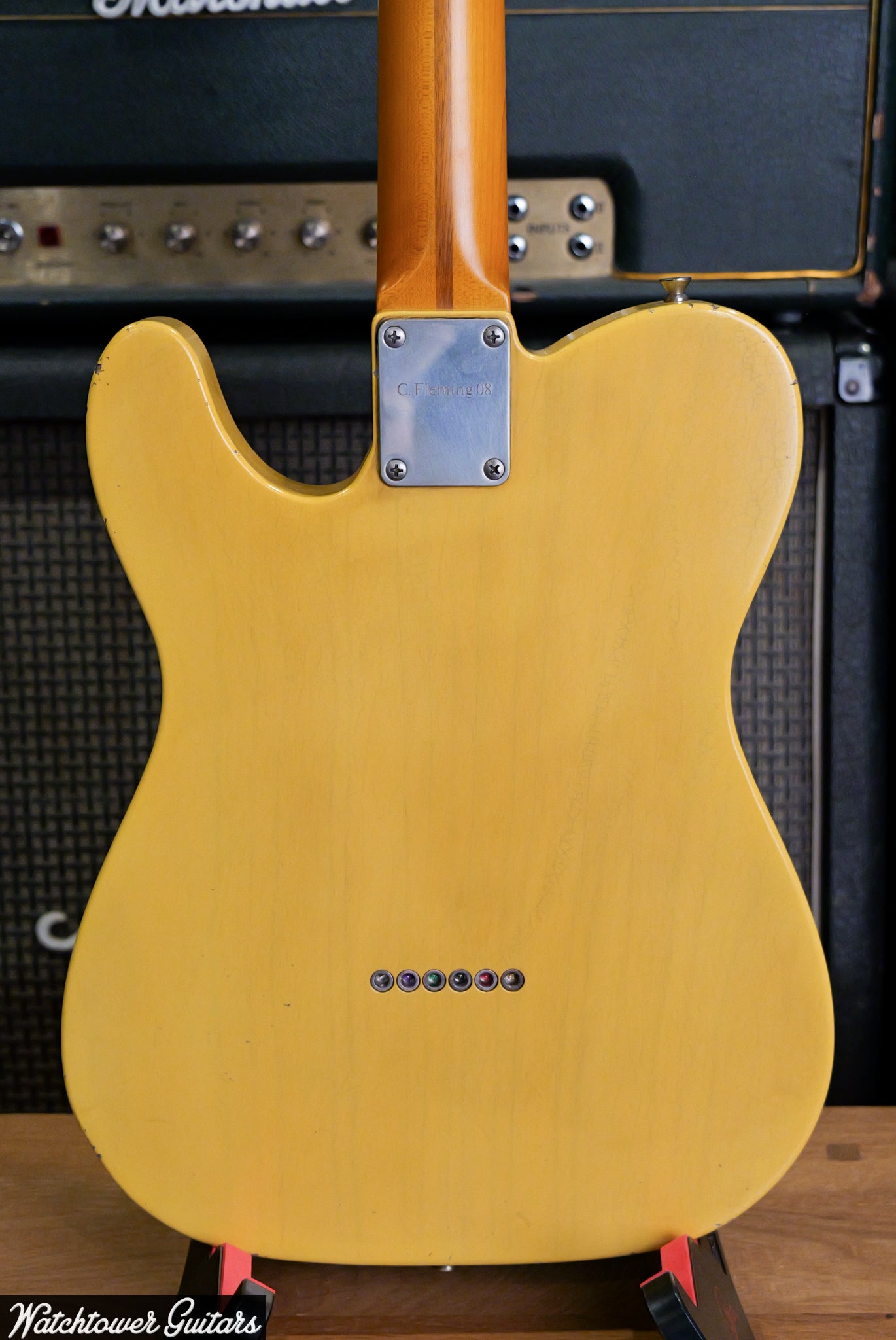 LSL Instruments Bad Bone 1 Chris Fleming Team Built Butterscotch