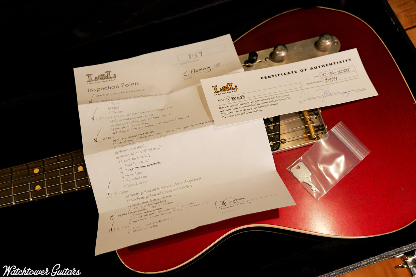 LSL Instruments T Bone Chris Fleming Team Built Candy Apple Red
