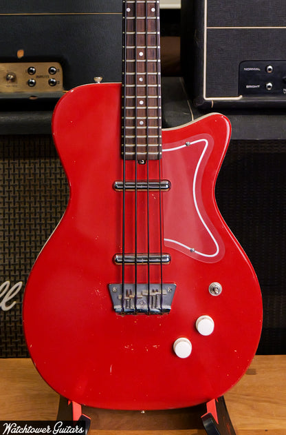 1998 Jerry Jones Neptune Short Scale Bass Red
