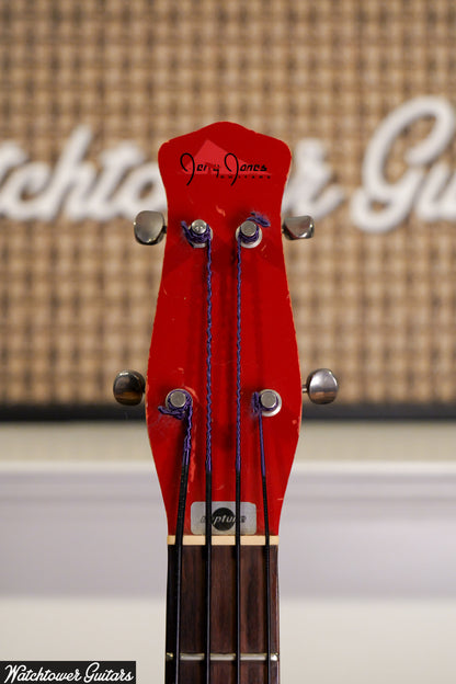 1998 Jerry Jones Neptune Short Scale Bass Red