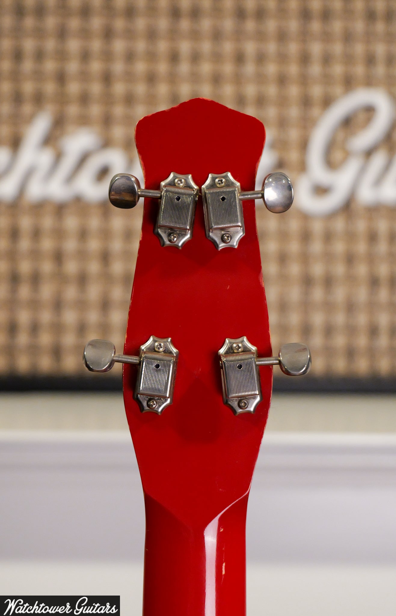 1998 Jerry Jones Neptune Short Scale Bass Red