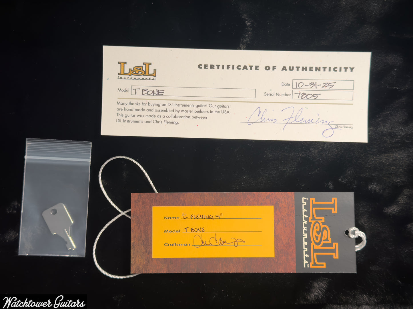 LSL Instruments T Bone Chris Fleming Team Built Vintage Cream