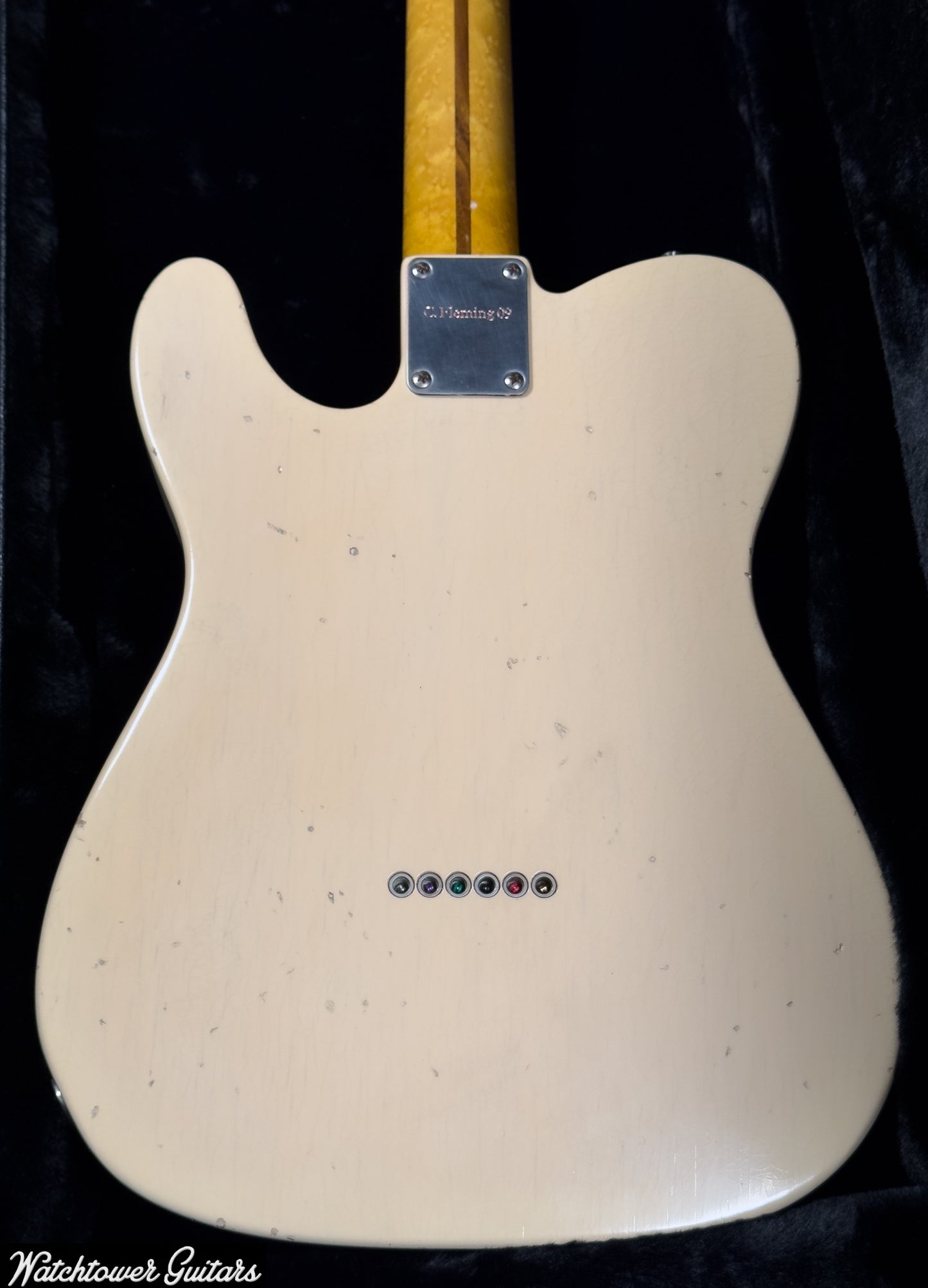 LSL Instruments T Bone Chris Fleming Team Built Vintage Cream