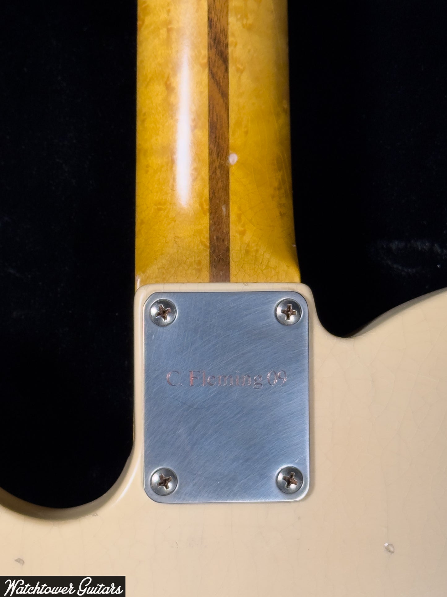 LSL Instruments T Bone Chris Fleming Team Built Vintage Cream