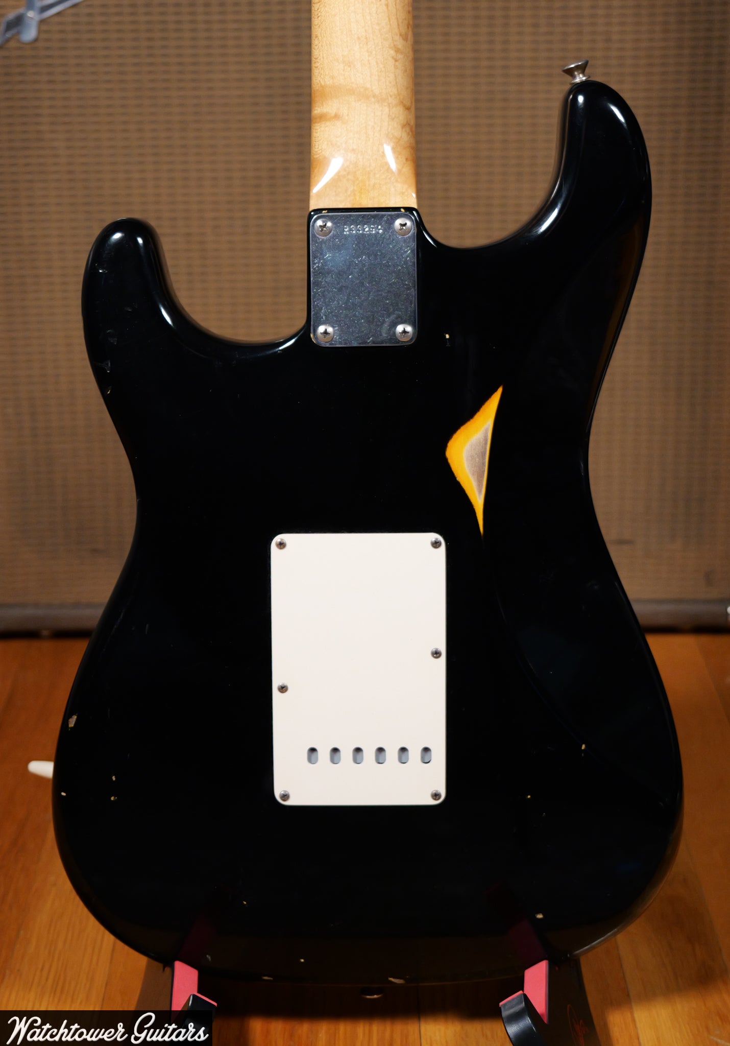 2006 Fender Custom Shop Relic 1960 Stratocaster Black over Sunburst