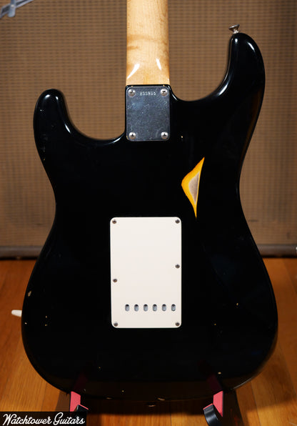 2006 Fender Custom Shop Relic 1960 Stratocaster Black over Sunburst