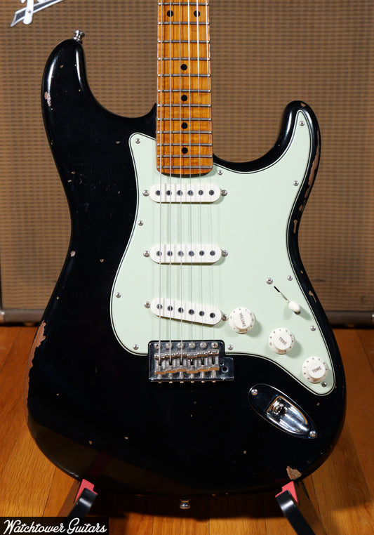 2020 Fender Custom Shop '60 Stratocaster GT11 Relic Black Roasted Maple Neck
