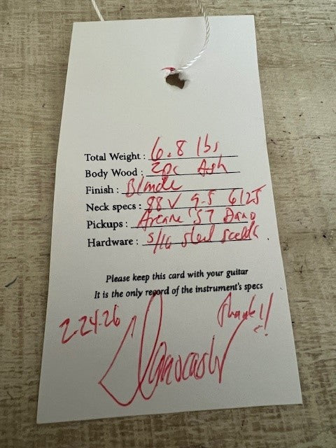 NEW Danocaster Single Cut Blonde